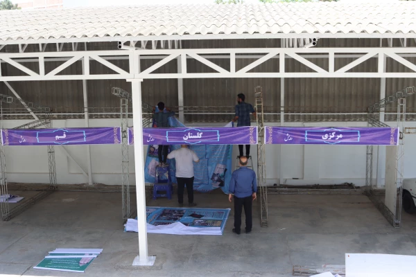 زارش تصویری از روند فعالیت ها در خصوص برگزاری جشنواره رویش در پردیس آیت الله خامنه ای گرگان 6