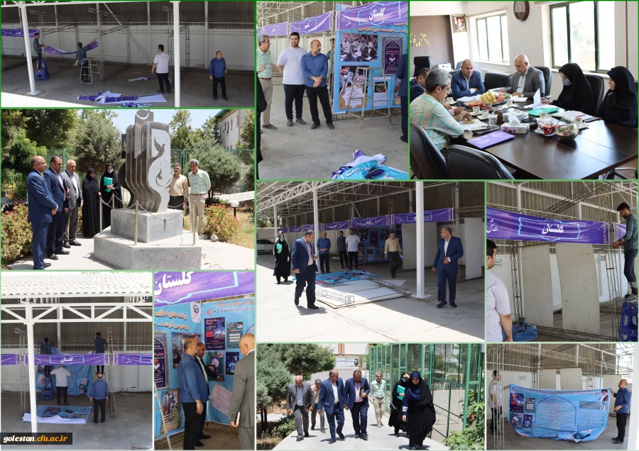 گزارش تصویری از روند فعالیت ها در خصوص برگزاری جشنواره رویش در پردیس آیت الله خامنه ای گرگان 2