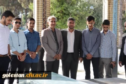 حضور مسئولین دانشگاه فرهنگیان استان گلستان به همرا دانشجو معلمان جشنواره رویش در گزار شهدای امام زاده عبدالله گرگان 2