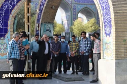 حضور مسئولین دانشگاه فرهنگیان استان گلستان به همرا دانشجو معلمان جشنواره رویش در گزار شهدای امام زاده عبدالله گرگان 3