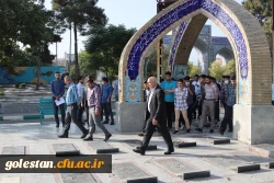 حضور مسئولین دانشگاه فرهنگیان استان گلستان به همرا دانشجو معلمان جشنواره رویش در گزار شهدای امام زاده عبدالله گرگان 4