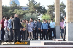 حضور مسئولین دانشگاه فرهنگیان استان گلستان به همرا دانشجو معلمان جشنواره رویش در گزار شهدای امام زاده عبدالله گرگان 5