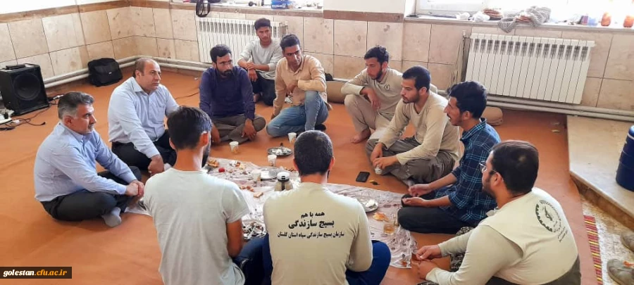 سرکشی مهندس میرنیا معاون برنامه ریزی واقتصادی فرمانداری ویژه گنبدکاووس ازقرارگاه بسیج دانشجویی شهید تولی 2