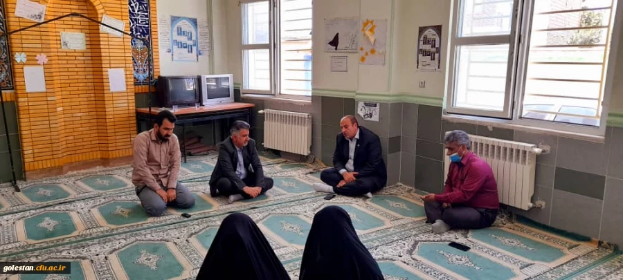 سرکشی مهندس میرنیا معاون برنامه ریزی واقتصادی فرمانداری ویژه گنبدکاووس ازقرارگاه بسیج دانشجویی شهید تولی 3