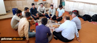 سرکشی مهندس میرنیا معاون برنامه ریزی واقتصادی فرمانداری ویژه گنبدکاووس ازقرارگاه بسیج دانشجویی شهید تولی