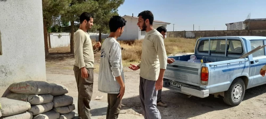 سرکشی مهندس میرنیا معاون برنامه ریزی واقتصادی فرمانداری ویژه گنبدکاووس ازقرارگاه بسیج دانشجویی شهید تولی 3