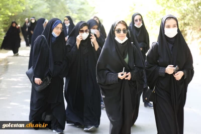 حضور مسئولین دانشگاه فرهنگیان پردیس امام خمینی (ره) گرگان به همراه دانشجو معلمان جشنواره رویش درتپه نورالشهدا .