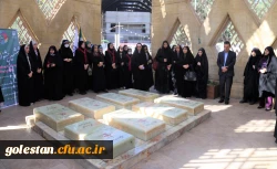 حضور مسئولین دانشگاه فرهنگیان پردیس امام خمینی (ره) گرگان به همرا دانشجو معلمان جشنواره رویش درتپه نورالشهدا و زیارت  شهدای گمنام 2