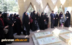 حضور مسئولین دانشگاه فرهنگیان پردیس امام خمینی (ره) گرگان به همرا دانشجو معلمان جشنواره رویش درتپه نورالشهدا و زیارت  شهدای گمنام 2