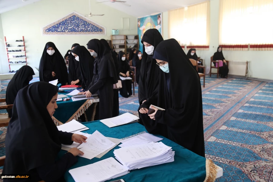 بازدید مدیر منابع انسانی اداره کل آموزش و پرورش استان گلستان از روند پدیرش داوطلبین کنکور سراسر 1401  3