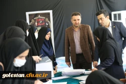 بازدید مدیر منابع انسانی اداره کل آموزش و پرورش استان گلستان از روند پدیرش داوطلبین کنکور سراسری 1401 دانشگاه فرهنگیان پردبس امام  خمینی (ره) گرگان . 2