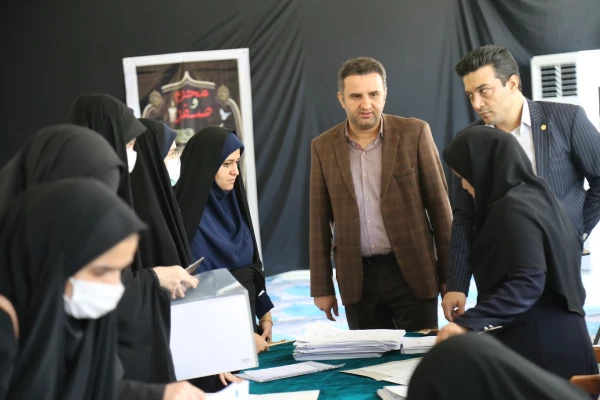 بازدید مدیر منابع انسانی اداره کل آموزش و پرورش استان گلستان از روند پدیرش داوطلبین کنکور سراسری 1401 دانشگاه فرهنگیان پردبس امام  خمینی (ره) گرگان . 2