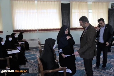 بازدید مدیر منابع انسانی اداره کل آموزش و پرورش استان گلستان از روند پدیرش داوطلبین کنکور سراسری 1401 دانشگاه فرهنگیان پردبس امام  خمینی (ره) گرگان .