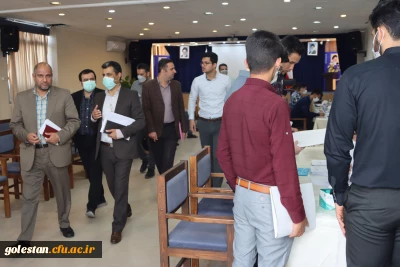 بازدید مسئولین وزارت آموزش پرورش کشور و اداره کل آموزش و پرورش استان گلستان از روند پذیرش و مصاحبه داوطلبین کنکور سراسری 1401 دانشگاه فرهنگیان پردیس آیت الله خامنه ای گرگان
