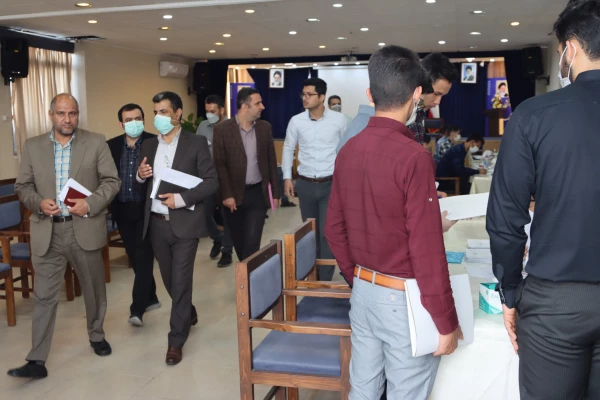 بازدید مسئولین وزارت آموزش پرورش کشور و اداره کل آموزش و پرورش استان گلستان از روند پدیرش داوطلبین کنکور سراسری 1401 دانشگاه فرهنگیان پردیس آیت الله خامنه ای گرگان 2