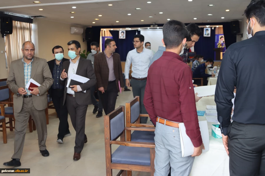 بازدید مسئولین وزارت آموزش پرورش کشور و اداره کل آموزش و پرورش استان گلستان از روند پدیرش داوطلبین کنکور سراسری 1401 دانشگاه فرهنگیان پردیس آیت الله خامنه ای گرگان 2