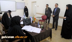 بازدید معاونت پرورشی و فرهنگی اداره کل آموزش و پرورش استان گلستان از روند مصاحبه داوطلبین چند برابر ظرفیت آزمون کنکور سراسری دانشگاه فرهنگیان پردیس امام خمینی (ره) گرگان . 2