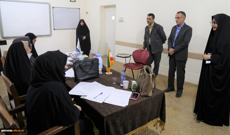 بازدید معاونت پرورشی و فرهنگی اداره کل آموزش و پرورش استان گلستان از روند مصاحبه داوطلبین چند برابر ظرفیت آزمون کنکور سراسری دانشگاه فرهنگیان پردیس امام خمینی (ره) گرگان . 2