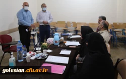 بازدید معاونت هماهنگی دانشگاه فرهنگیان استان گلستان و رئیس اداره حراست ، از روند مصاحبه داوطلبین دانشگاه فرهنگیان پردیس امام خمینی (ره) گرگان . 2