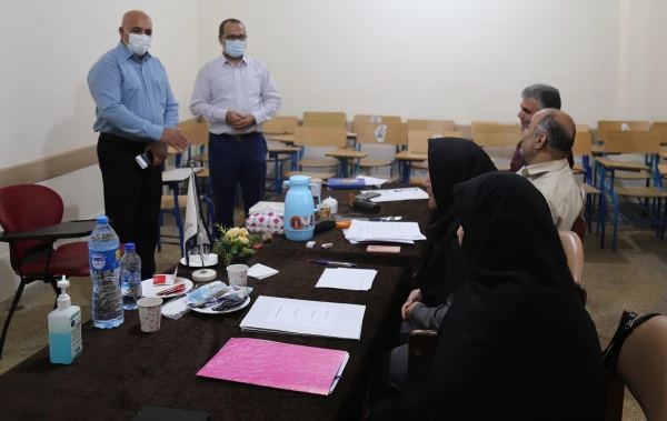 بازدید معاونت هماهنگی دانشگاه فرهنگیان استان گلستان و رئیس اداره حراست ، از روند مصاحبه داوطلبین دانشگاه فرهنگیان پردیس امام خمینی (ره) گرگان . 2