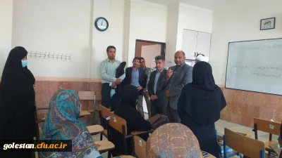 بازدید دکتر کیخا سرپرست دانشگاه فرهنگیان استان گلستان از برگزاری کلاس های مهارت آموزان ماده28 در واحد دانشگاهی شهید بهشتی گنبد کاووس: 