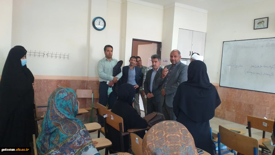 بازدید دکتر کیخا سرپرست دانشگاه فرهنگیان استان گلستان از برگزاری کلاس های مهارت آموزان ماده28 در واحد دانشگاهی شهید بهشتی گنبد کاووس:  2