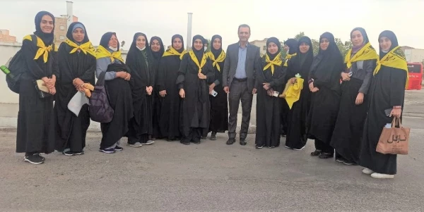 اعزام کاروان دانشجو معلمان دانشگاه فرهنگیان پردیس امام خمینی(ره) گرگان به مراسم پیاده روی اربعین . 2