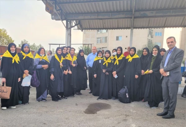 اعزام کاروان دانشجو معلمان دانشگاه فرهنگیان پردیس امام خمینی(ره) گرگان به مراسم پیاده روی اربعین . 2