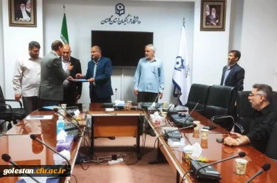 طی حکمی از سوی سرپرست دانشگاه فرهنگیان استان گلستان :

دکتر طواق گلدی گلشاهی به سمت معاون آموزشی، پژوهشی و فرهنگی پردیس آیت الله خامنه ای گرگان منصوب شد.