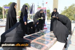 غبار روبی و عطر افشانی مزار مطهر شهدای  گمنام امامزاده عبدالله گرگان . 2