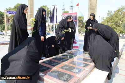 غبار روبی و عطر افشانی مزار مطهر شهدای  گمنام امامزاده عبدالله گرگان .