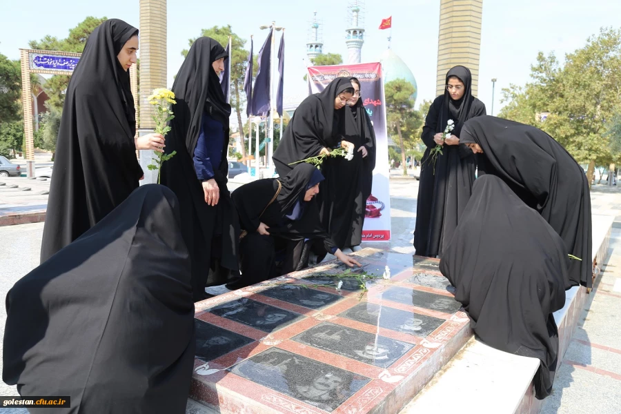 غبار روبی و عطر افشانی مزار مطهر شهدای  گمنام امامزاده عبدالله گرگان . 2