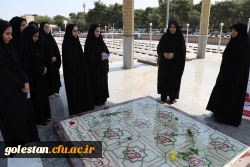 غبار روبی و عطر افشانی مزار مطهر شهدای  گمنام امامزاده عبدالله گرگان . 4