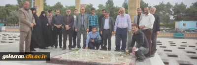 تجدید میثاق کارکنان دانشگاه فرهنگیان گلستان با شهداء 