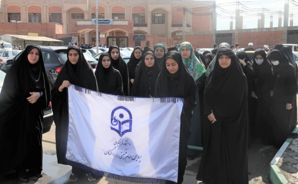 حضور مسئولین دانشگاه فرهنگیان پردیس امام خمینی (ره) و جمعی از دانشجو معلمان در اجتماع بزرگ حافظان «وحدت و امنیت» در گرگان . 2