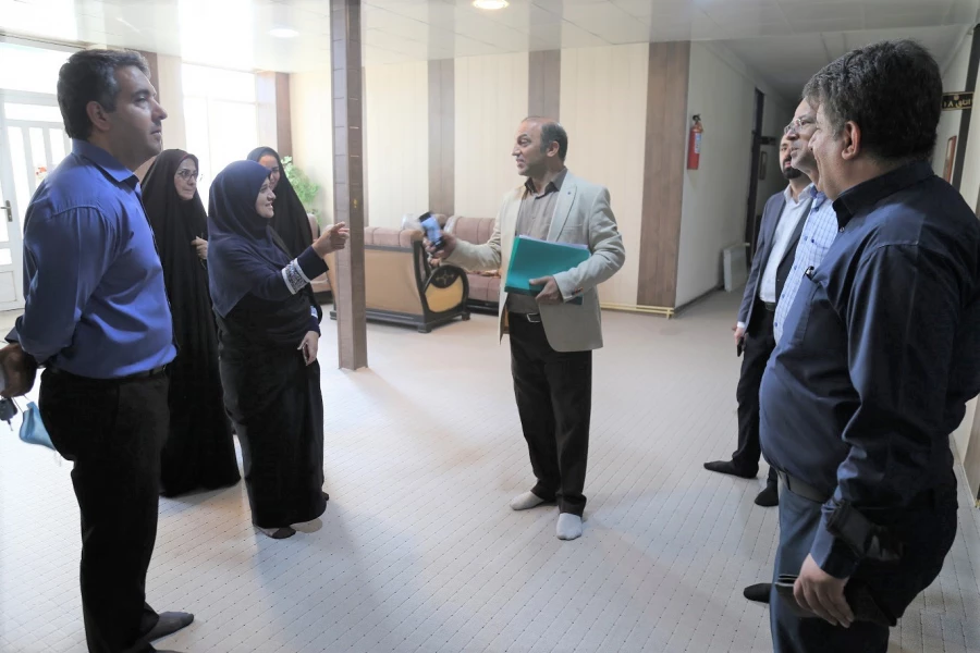 بازدید کمیته کارشناسی تیم عمرانی استانداری از بناء ساختمان سرای دانشجویی حورا و ساختمان اداری پردیس امام خمینی (ره) گرگان . 2