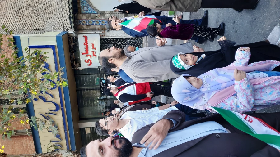 حضور دانشجو معلمان دانشگاه فرهنگیان گلستان در راهپیمایی 13 آبان 8