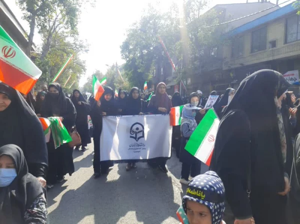 حضور دانشجو معلمان دانشگاه فرهنگیان گلستان در راهپیمایی 13 آبان 11