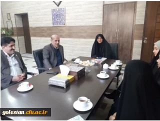 جلسه دانشجویان فارغ التحصیل دانشگاه فرهنگیان پردیس امام خمینی (ره) گرگان با مدیر کل آموزش و پرورش استان گلستان .