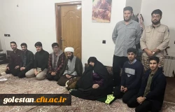 دیدار تعدادی از دانشجومعلمان و مسئولین دانشگاه فرهنگیان گلستان با خانواده شهید غلامی 2