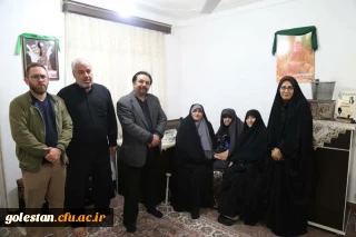 دیدار و تجلیل از مادر دانشجو معلم شهید حسین غلامی.