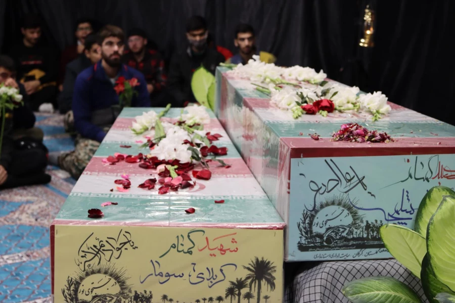 پردیس آیت الله خامنه ای میزبان دو شهید گمنام دفاع مقدس شد. 22