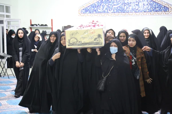 استقبال پرشور دانشجو معلمان پردیس امام خمینی (ره) گرگان از پیکر پاک ۲ شهید گمنام . 2