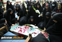 استقبال پرشور دانشجو معلمان پردیس امام خمینی (ره) گرگان از پیکر پاک ۲ شهید گمنام . 2