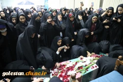 استقبال پرشور دانشجو معلمان پردیس امام خمینی (ره) گرگان از پیکر پاک ۲ شهید گمنام . 2