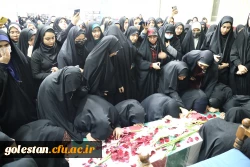 استقبال پرشور دانشجو معلمان پردیس امام خمینی (ره) گرگان از پیکر پاک ۲ شهید گمنام . 2
