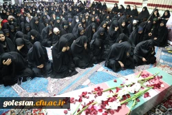 استقبال پرشور دانشجو معلمان پردیس امام خمینی (ره) گرگان از پیکر پاک ۲ شهید گمنام . 2
