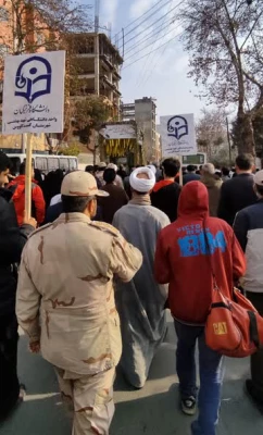 استقبال دانشجومعلمان واحد شهید بهشتی گنبد از شهید گمنام 6