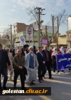 استقبال دانشجومعلمان واحد شهید بهشتی گنبد از شهید گمنام 7