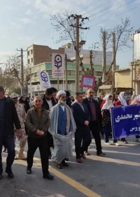 استقبال دانشجومعلمان واحد شهید بهشتی گنبد از شهید گمنام 7